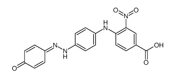 3-nitro-4-[4-[2-(4-oxocyclohexa-2,5-dien-1-ylidene)hydrazinyl]anilino]benzoic acid结构式