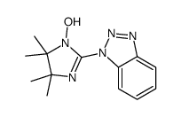 1-(1-hydroxy-4,4,5,5-tetramethylimidazol-2-yl)benzotriazole结构式