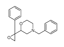 4-benzyl-2-(2-phenyloxiran-2-yl)morpholine Structure