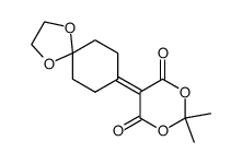 5-(1,4-dioxaspiro[4.5]dec-8-ylidene)-2,2-dimethyl-1,3-dioxane-4,6-dione结构式