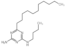 N-butyl-6-undecyl-1,3,5-triazine-2,4-diamine结构式
