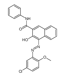4-(5-chloro-2-methoxy-phenylazo)-3-hydroxy-[2]naphthoic acid anilide结构式