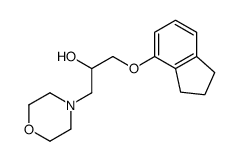 1-(4-Indanyloxy)-3-morpholino-2-propanol结构式