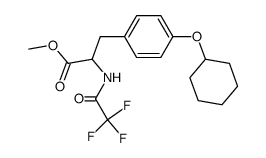 3-(4-Cyclohexyloxy-phenyl)-2-(2,2,2-trifluoro-acetylamino)-propionic acid methyl ester Structure