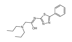 2-(dipropylamino)-N-(5-phenyl-1,3,4-thiadiazol-2-yl)acetamide结构式