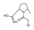 2-Pyrrolidinecarboxamide, 1-(chloroacetyl)-5-methyl-, (2S,5S)- (9CI)结构式