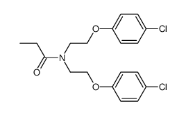 N,N-bis(2-(4-chlorophenoxy)ethyl)propionamide结构式