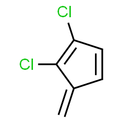 1,3-Cyclopentadiene,1,2-dichloro-5-methylene-(9CI) structure