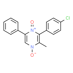 3-(4-chlorophenyl)-2-methyl-5-phenylpyrazine 1,4-dioxide结构式