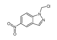 1-Chlormethyl-5-nitroindazol结构式