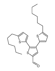 4,5-bis(5-hexylthiophen-2-yl)thiophene-2-carbaldehyde结构式