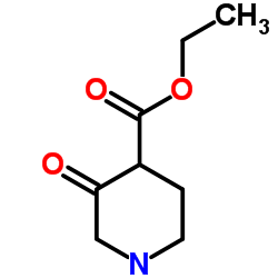 Ethyl 3-oxo-4-piperidinecarboxylate Structure