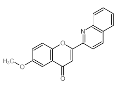 6-methoxy-2-quinolin-2-yl-chromen-4-one Structure