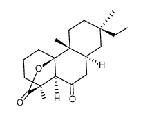 10-hydroxy-6-oxo-10β-rosan-19-oic acid-lactone结构式