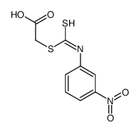 N-(3-Nitrophenyl)dithiocarbamic acid carboxymethyl ester结构式