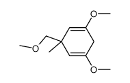 1,5-dimethoxy-3-(methoxymethyl)-3-methylcyclohexa-1,4-diene结构式