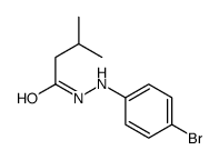 Isovaleric acid, 2-(p-bromophenyl)hydrazide structure