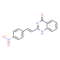 2-(2-{4-nitrophenyl}vinyl)-4(3H)-quinazolinone Structure