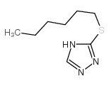 3-正-己基硫代-1,2,4-三唑结构式