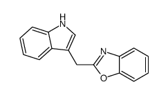 2-(1H-indol-3-ylmethyl)-1,3-benzoxazole结构式