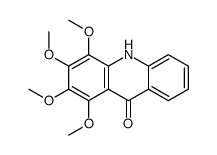 1,2,3,4-tetramethoxy-10H-acridin-9-one Structure