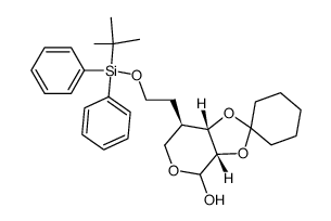 (3a'S,7'R,7a'S)-7'-(2-((tert-butyldiphenylsilyl)oxy)ethyl)tetrahydro-4'H-spiro[cyclohexane-1,2'-[1,3]dioxolo[4,5-c]pyran]-4'-ol Structure