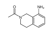 1-(8-amino-3,4-dihydro-1H-isoquinolin-2-yl)ethanone结构式