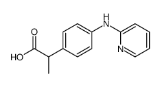 2-[4-(pyridin-2-ylamino)phenyl]propanoic acid Structure