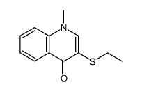 1-methyl-3-ethylthio-1,4-dihydro-4-oxoquinoline Structure