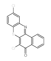 6,10-dichloro-5H-benzo[a]phenothiazin-5-one结构式