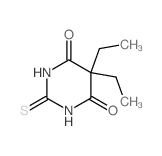 4,6(1H,5H)-Pyrimidinedione,5,5-diethyldihydro-2-thioxo- Structure