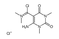 chloride of 1,3-dimethyl-4-amino-5-(chloromethine-N,N-dimethyliminium)uracil结构式