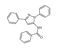 N-(2,5-diphenylpyrazol-3-yl)benzamide Structure