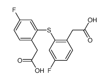 5,5'-difluorodiphenylsulfide-2,2'-diacetic acid结构式