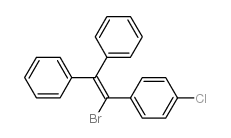 1-(1-bromo-2,2-diphenyl-ethenyl)-4-chloro-benzene structure