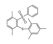 1,4-dimethyl-2-(phenylsulfonyl)-3-[(2,4,6-trimethylphenyl)thio]benzene结构式