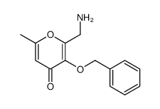 2-(aminomethyl)-6-methyl-3-phenylmethoxypyran-4-one Structure
