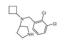 (3S)-N-cyclobutyl-N-[(2,3-dichlorophenyl)methyl]pyrrolidin-3-amine结构式