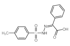 Benzeneacetic acid, a-[2-[(4-methylphenyl)sulfonyl]hydrazinylidene]-结构式