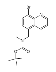 tert-butyl N-(8-bromoquinolin-5-yl-methyl)-N-methylcarbamate结构式