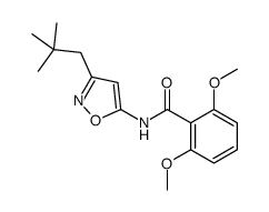 N-[3-(2,2-dimethylpropyl)-1,2-oxazol-5-yl]-2,6-dimethoxybenzamide Structure
