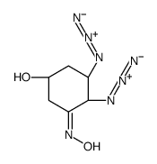 (1R,3R,4R)-3,4-diazido-5-hydroxyiminocyclohexan-1-ol结构式