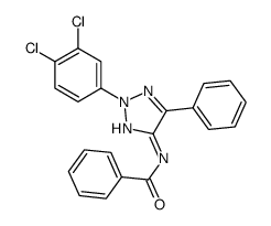 N-[2-(3,4-dichlorophenyl)-5-phenyltriazol-4-yl]benzamide结构式