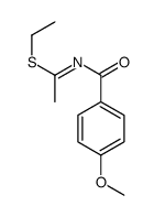 ethyl N-(4-methoxybenzoyl)ethanimidothioate Structure