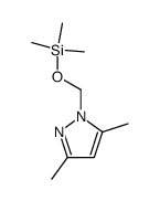 3,5-dimethyl-1-(((trimethylsilyl)oxy)methyl)-1H-pyrazole结构式