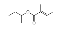 2-Butenoic acid, 2-methyl-, 1-methylpropyl ester结构式