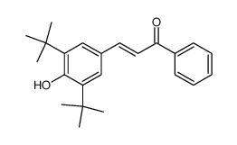 1-phenyl-3-(4-hydroxy-3,5-di-tert-butylphenyl)prop-2-en-1-one Structure
