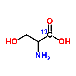 DL-SERINE (1-13C)结构式