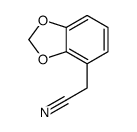 2-(1,3-benzodioxol-4-yl)acetonitrile结构式