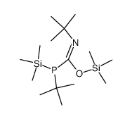 trimethylsilylN,1-di-tert-butyl(trimethylsilyl)phosphanecarbimidate结构式